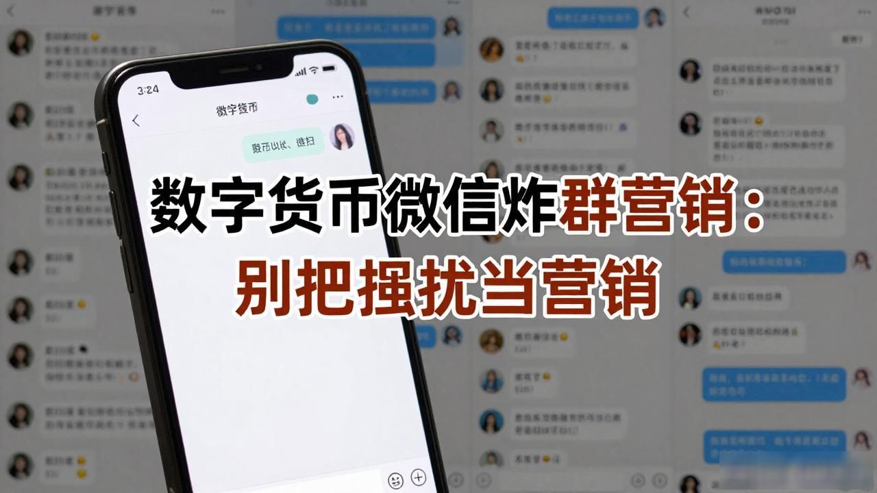数字货币微信炸群营销：别把骚扰当营销