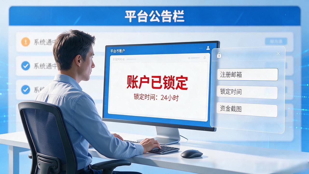 买的数字货币突然锁定了钱取不出来？别干等着，这几步能解困