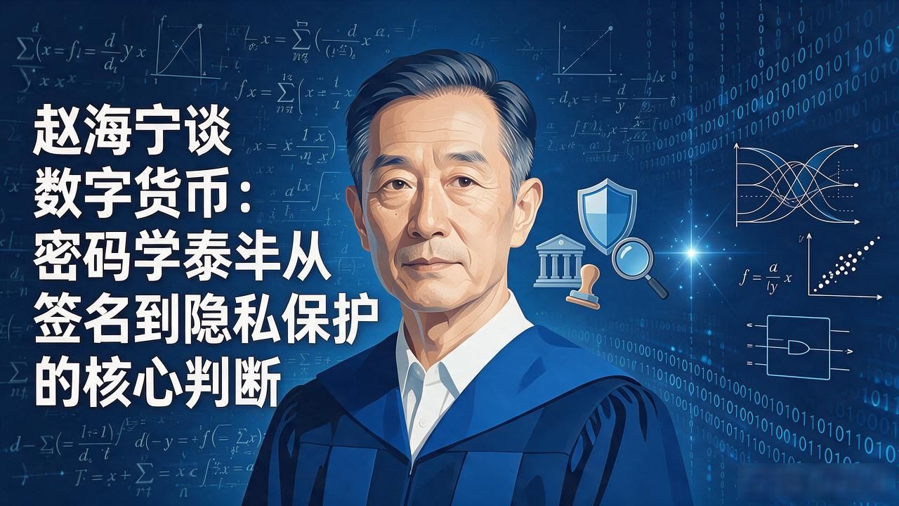 赵海宁谈数字货币：密码学泰斗从签名到隐私保护的核心判断
