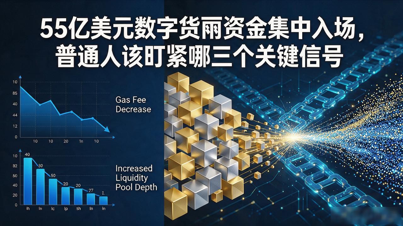 55亿美元数字货币资金集中入场，普通人该盯紧哪三个关键信号