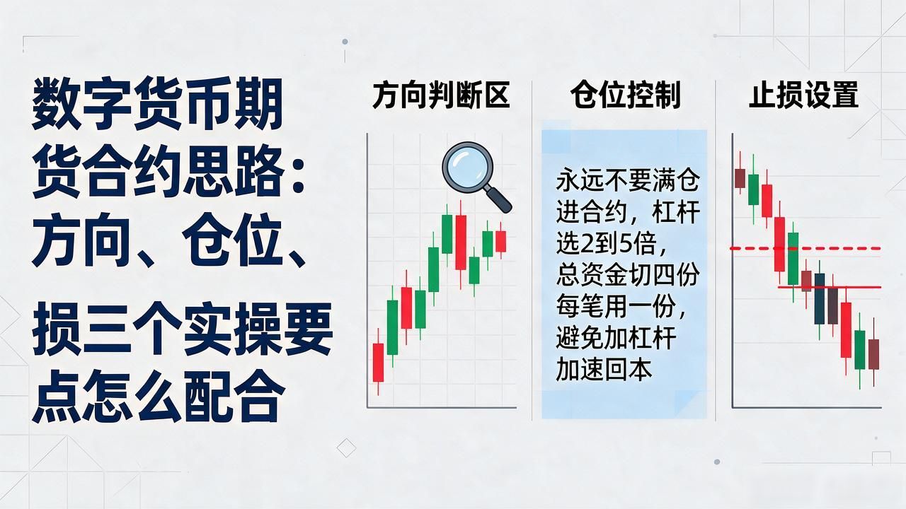 数字货币期货合约思路：方向、仓位、止损三个实操要点怎么配合