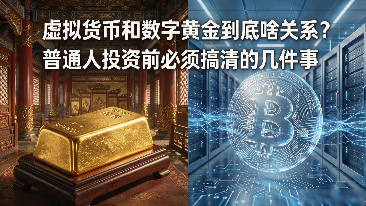 虚拟货币和数字黄金到底啥关系？普通人投资前必须搞清的几件事