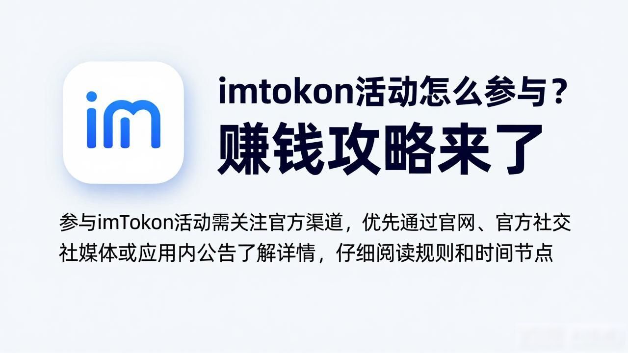imtoken活动怎么参与？赚钱攻略来了