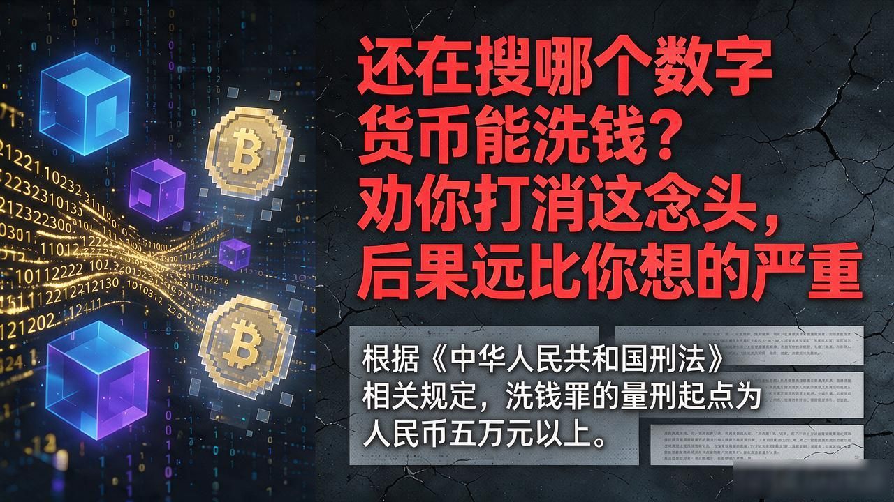 还在搜哪个数字货币能洗钱？劝你打消这念头，后果远比你想的严重