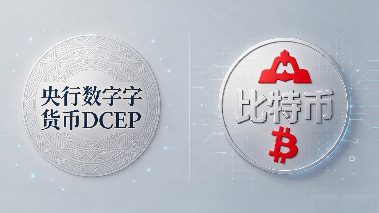 央行数字货币DCEP和比特币有啥区别？3点讲清