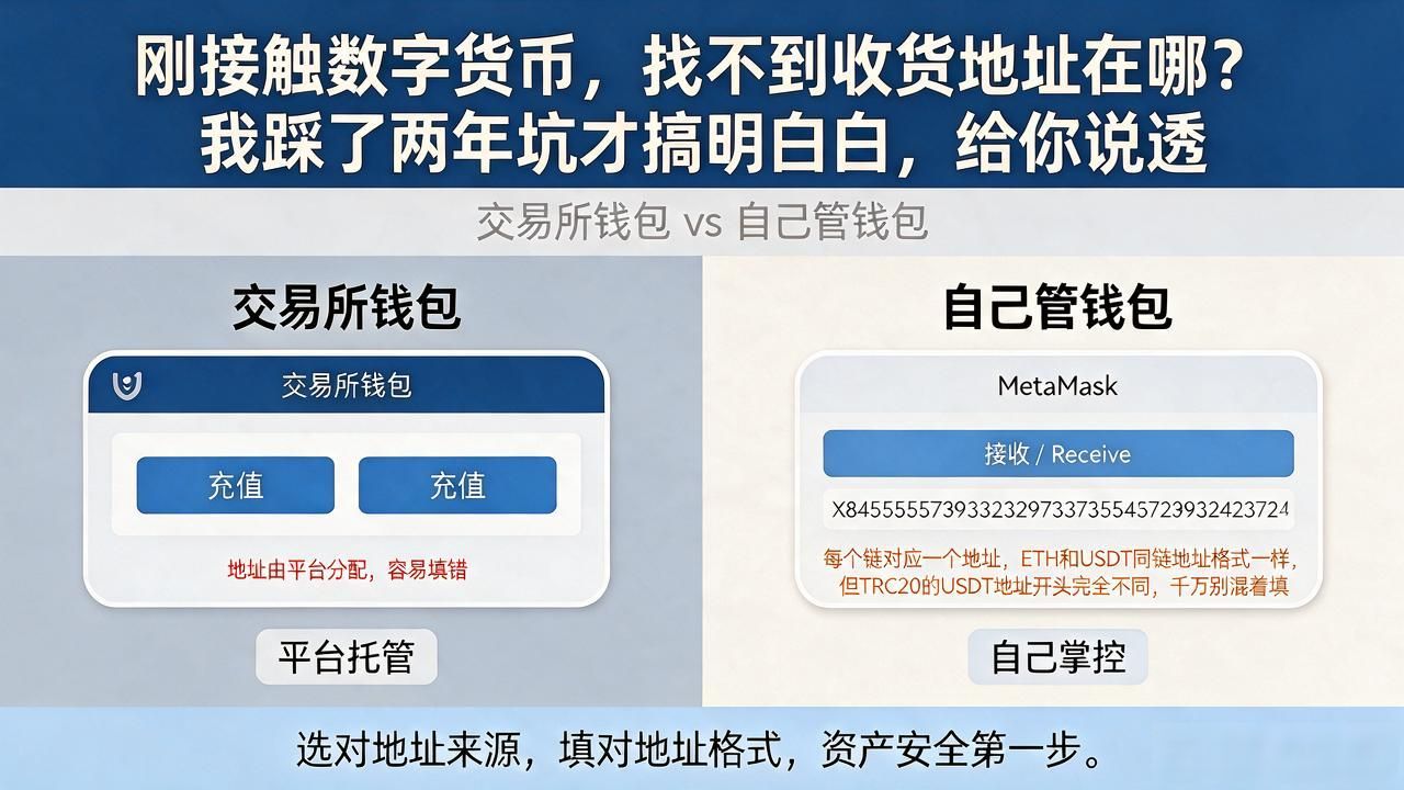 刚接触数字货币，找不到收货地址在哪？我踩了两年坑才搞明白，给你说透