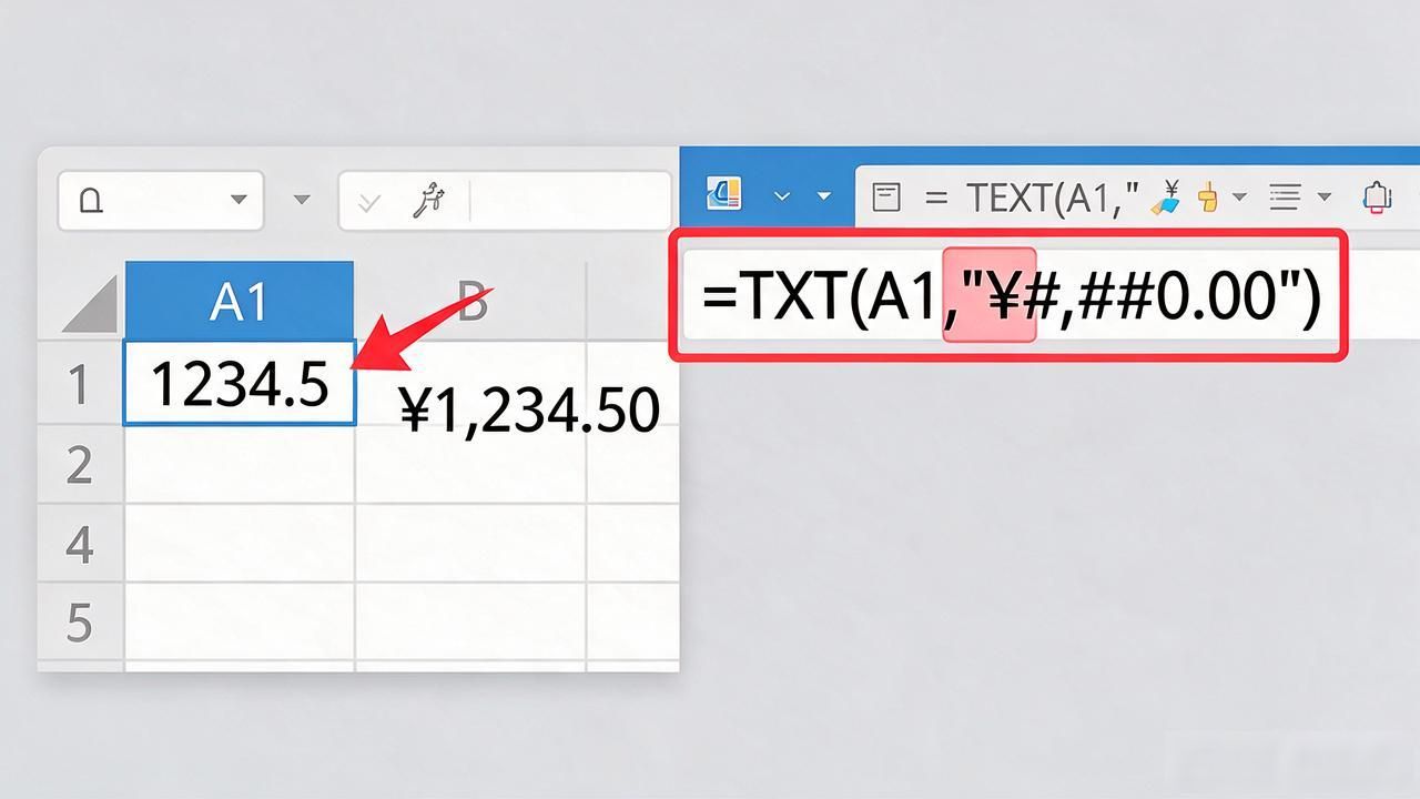Excel表格里给数字前加货币号¥，几种方法帮你快速搞定