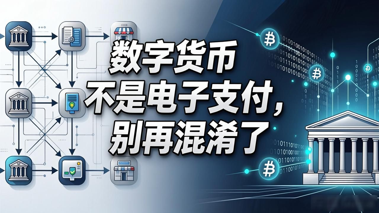 数字货币不是电子支付，别再混淆了