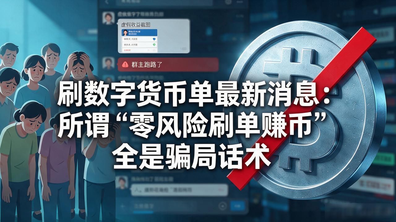 刷数字货币单最新消息：所谓"零风险刷单赚币"全是骗局话术