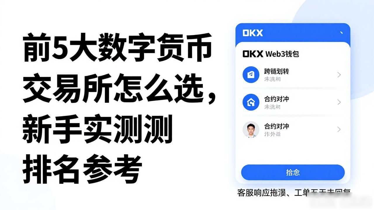 前5大数字货币交易所怎么选，新手实测排名参考