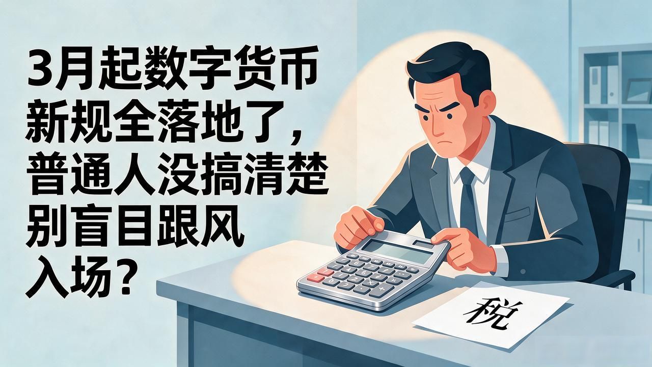 3月起数字货币新规全落地了，普通人没搞清楚别盲目跟风入场