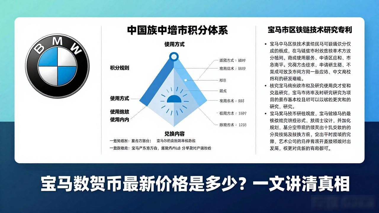 宝马数字货币最新价格是多少？一文讲清真相