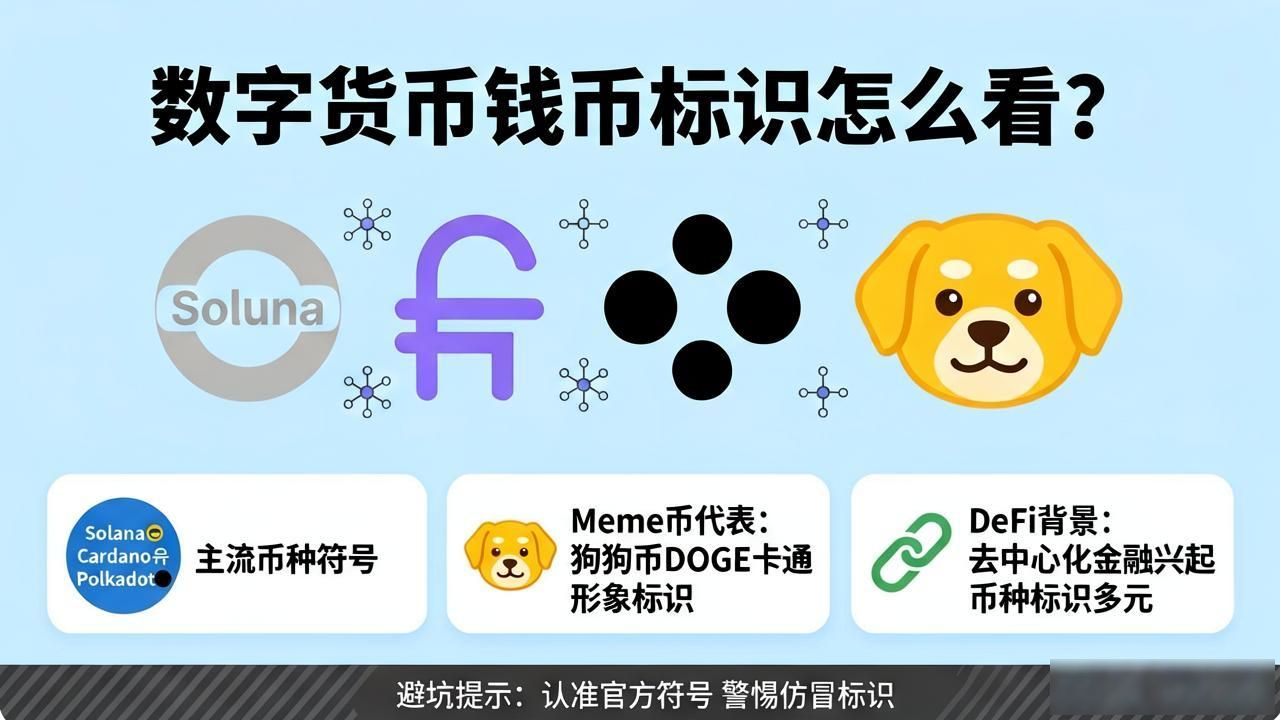 数字货币钱币标识怎么看？主流币种符号大全与避坑指南