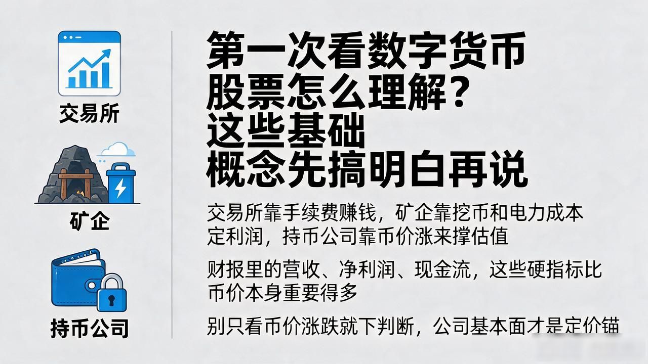 第一次看数字货币股票怎么理解？这些基础概念先搞明白再说