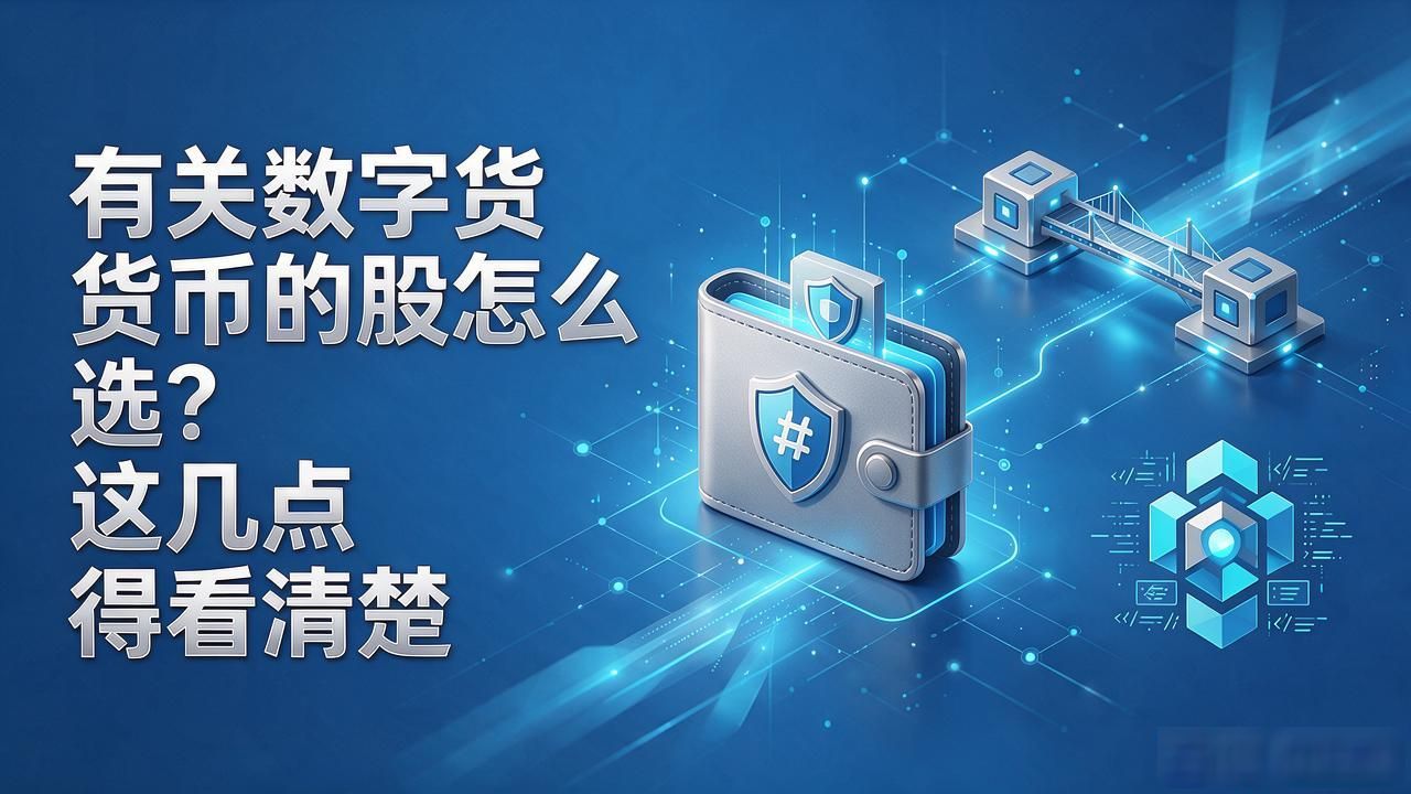 有关数字货币的股怎么选？这几点得看清楚