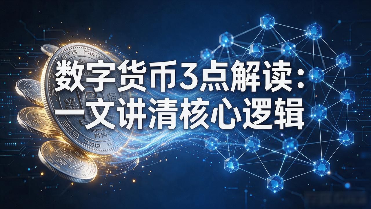 数字货币3点解读：一文讲清核心逻辑