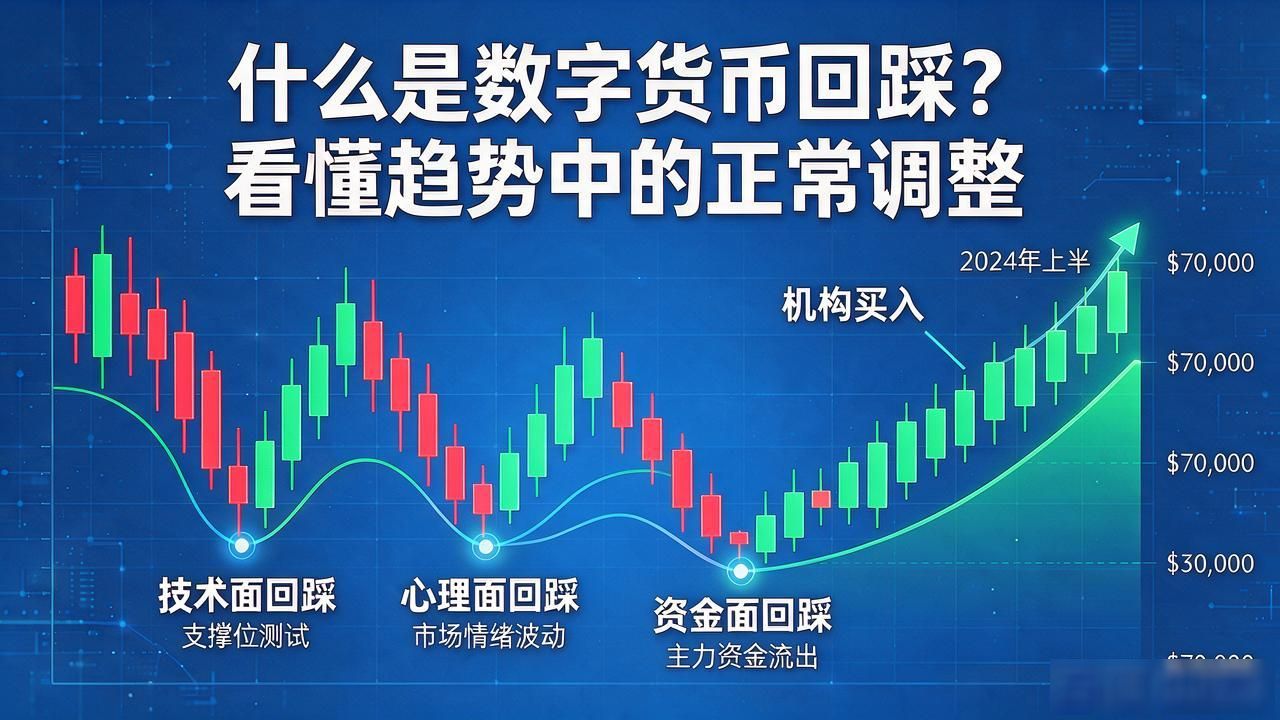 什么是数字货币回踩？看懂趋势中的正常调整